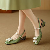 Mathilde – Chaussures élégantes à détail fleuri