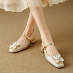 Mathilde – Chaussures élégantes à détail fleuri