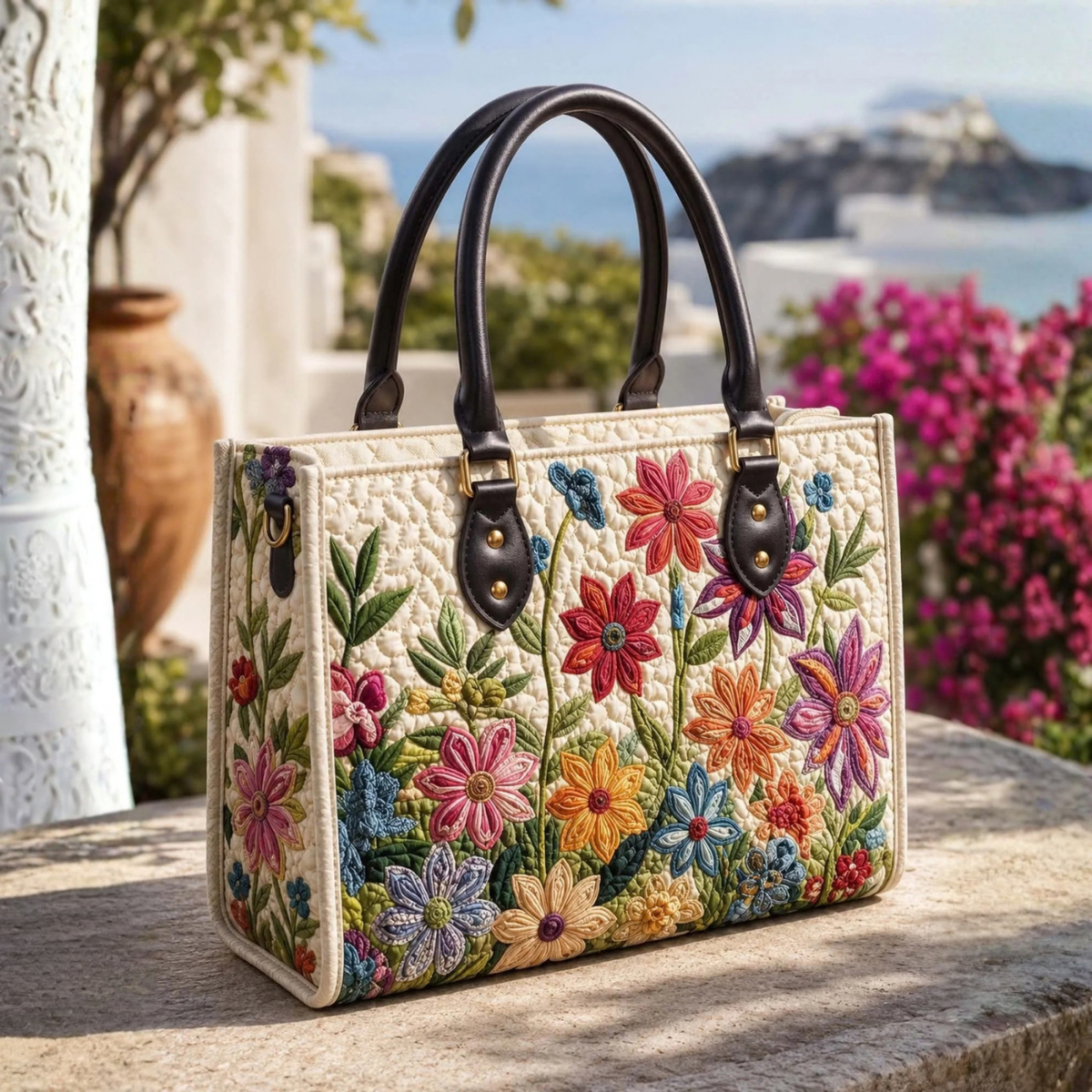 Sac à main - Champ de fleurs