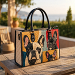 Sac à main - Bulldog Français Patchwork