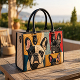 Sac à main - Bulldog Français Patchwork