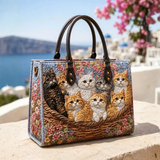 Sac à main - Famille de chats