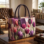 Sac à main - Tulipes Violettes