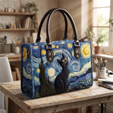 Sac à main - Nuit étoilée & Chat