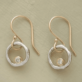Pendantes anneau et petite zircone