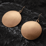 Boucles d'oreilles disques ronds