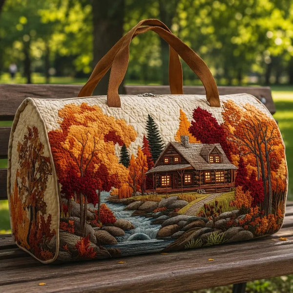 Sac de voyage matelassé Chalet d'Automne
