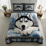 Ensemble de lit matelassé 3 pièces - Rêve de Husky
