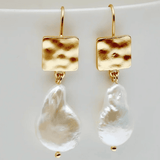 Boucles d'oreilles perle baroque