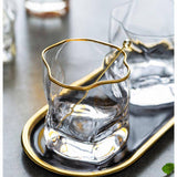 Verre à whisky en cristal japonais Hoshi Or